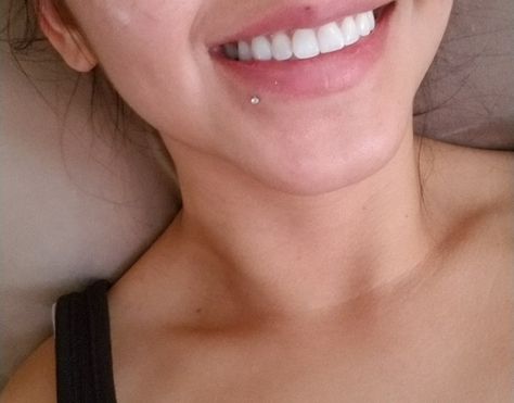 Bottom Lip Piercing, Facial Piercing, Conch Ring, Vertical Labret Piercing, Vertical Labret, Piercing Conch, Face Piercings, Disney Tattoo, Labret Piercing