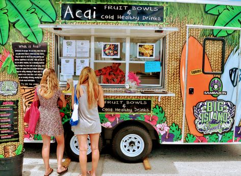 Tasting Party Food, What Is Acai, Food Truck Ideas, Acai Recipes, Food Truck Park, Taco Food Truck, Kids Party Venues, Food Truck Events, Brazil Food