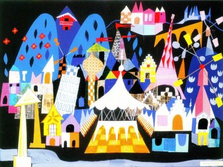 baby nursery inspiration - Mary Blair (think its a small world) Artwork... colors are amazing!!!! Concept Art Disney, Mary Blair Illustration, Mary Blair Art, It’s A Small World, Animation Disney, Mary Blair, Mid Century Illustration, Disney Artists, Disney Concept Art