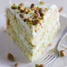 Coconut and Pistachio Pudding Cake