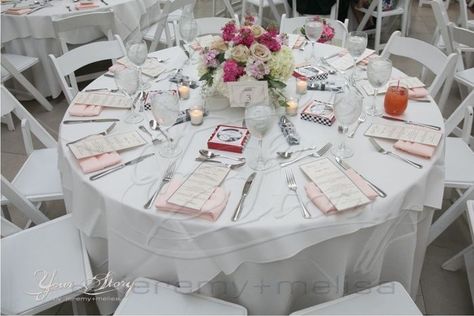 Buffet style place settings? | Weddings, Etiquette and Advice | Wedding Forums | WeddingWire Buffet Wedding Table Setting, Buffet Style Wedding Reception, Buffet Table Wedding Receptions, Table Setting Etiquette, Reception Place Settings, Wedding Table Place Settings, Food Area, Reception Buffet, Buffet Wedding Reception