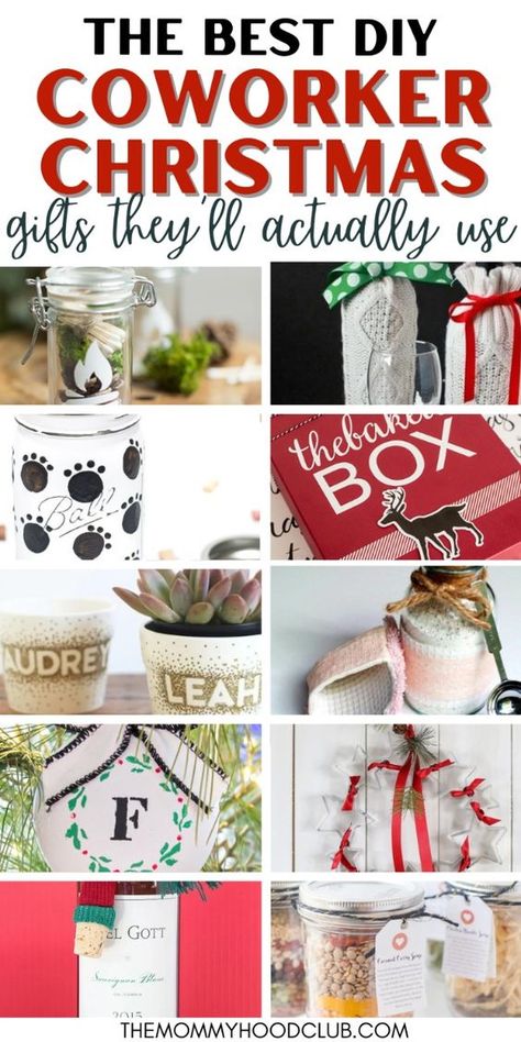 Discover 18 cute and cheap DIY Christmas gifts for coworkers that are both easy and unique, perfect for spreading holiday cheer. These simple, inexpensive crafts include small and creative Cricut projects ideal for both men and women, making gift-giving effortless and budget-friendly. #christmas #christmasgifts #diy Christmas Diy For Coworkers, Diy Coworker Gifts, Coworker Christmas Gifts, Inexpensive Diy Christmas Gifts, Diy Christmas Gifts For Coworkers, Work Christmas Gifts, Planning Christmas, Quick Christmas Gifts, Office Christmas Gifts