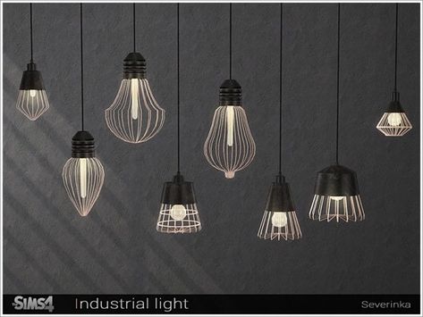 The Sims Resource: Industrial light set by Severinka Ts4 Cc Furniture Lights, The Sims 4 Industrial Cc, The Sims Resource Sims 4 Objects, Sims Lights Cc, Light Cc Sims 4, The Sims 4 Lights Cc, Sims4 Cc Lights, Light Sims 4 Cc, Sims 4 Industrial Cc