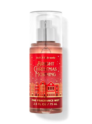 Bright Christmas Morning Travel Size Fine Fragrance Mist | Bath & Body Works Bath And Body Works Christmas, Christmas Perfume, Morning Travel, Fine Fragrance Mist, Bright Christmas, Small Bottles, Fragrance Design, Store Signs, Fragrance Mist