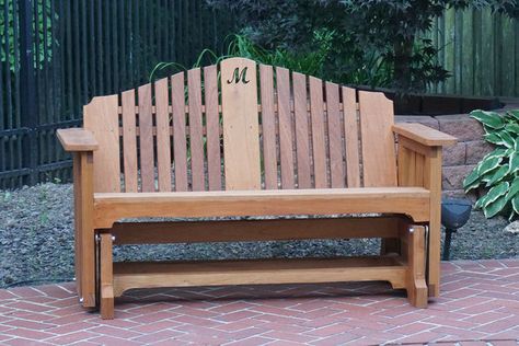 Cedar Glider Fine Woodworking Furniture, Woodworking Projects Unique, Cedar Garden, Wooden Garden Benches, Woodworking Jobs, Future Shop, Glider Rocker, Wood Plans, Woodworking Furniture