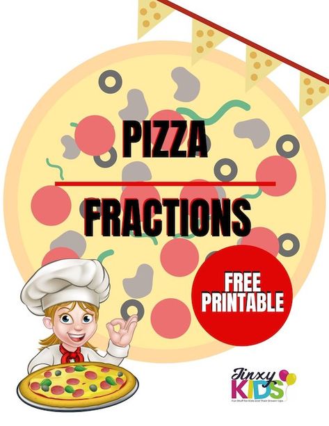 Pizza Fractions Printable Free, Fractions Activity, Pizza Fractions, Printable Pizza, Children Laughing, Christmas Riddles, Fraction Activities, Pizza Pans, Future School