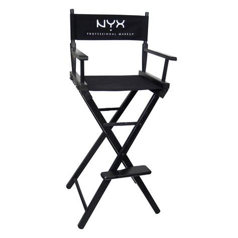 NYX Cosmetics Makeup Artist Director's Chair | Beautylish Makeup Artist Chair, Artist Chair, Deco Cinema, Director's Chair, Makeup Artist Kit, All Natural Makeup, Makeup Chair, Freelance Makeup Artist, Best Makeup Artist