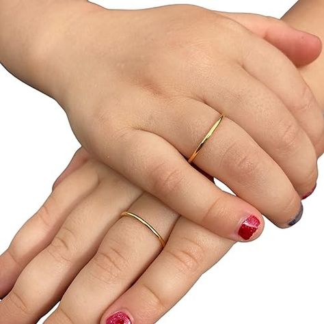 Amazon.com: Baby Stacking Rings, Baby Girl or Boy Jewelry 14k Gold, Keepsake for Baby Girl, Baptism Gifts for Kids or Children (Ring Size 2) : Handmade Products Boy Jewelry, Kitchen Clothes, Girl Baptism, Boys Jewelry, Kids Rings, Keepsake Jewelry, Baptism Gifts, Handmade Products