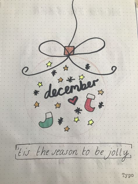 tis the season to be jolly December Title Page, December Title, Title Pages, Bullet Journal Ideas Templates, Tis The Season To Be Jolly, Title Page, Journal Ideas, Tis The Season, Bullet Journal