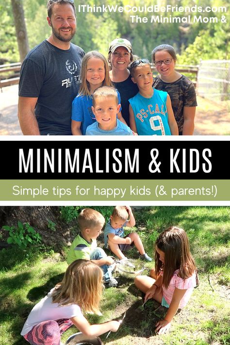 Minimalism is good for kids, too!! The more I learn about parenting, the more I'm convinced that if we keep it simple and go back to basics, we will raise happy & successful kids AND enjoy the process! I'll share about how we live minimally with kids and why. I also share how we monitor screen time and keep it to a minimum. #minimalism #familyminimalism #kids #parenting Minimalism With Kids, Minimalist With Kids, Live Minimally, The Minimal Mom, Family Minimalism, Minimal Organization, Minimal Mom, Brand Pillars, Minimalist Parenting