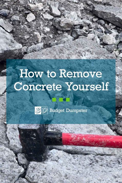 Removing Concrete Patio, Cracked Patio Makeover, How To Remove Concrete, Broken Concrete Walkway, Covering Concrete Patio, Fixing Concrete Walkway, Removing Paint From Concrete, How To Break Up Concrete, How To Fix Sinking Concrete Patio