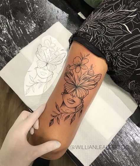 Inside Of Arm Tattoo, Side Thigh Tattoos, Cute Thigh Tattoos, Taurus Tattoos, Small Pretty Tattoos, Elbow Tattoos, Tasteful Tattoos, Petite Tattoos, Forearm Tattoo Women