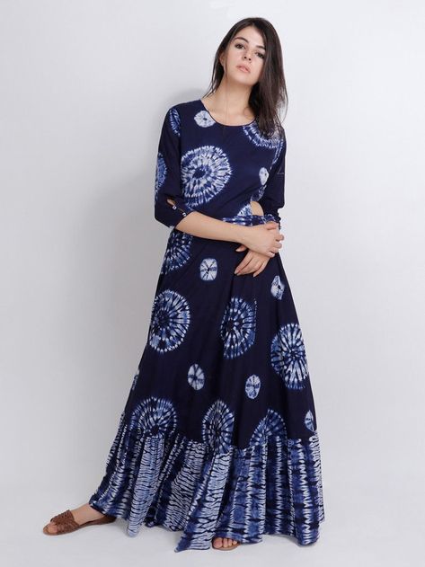 Dye Dresses Indian, Tie And Dye Dresses Indian, Tie And Dye Dresses, Shibori Clothing, Shibori Dress, डिजाइनर कपड़े, Diy Tie Dye Shirts, Indian Kurti, Tie Dye Maxi Skirt