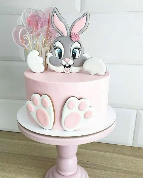 Easter Bunny Cake, Rabbit Cake, Animal Cakes, Bunny Cake, Baby Birthday Cakes, Novelty Cakes, Easter Cakes, First Birthday Cakes