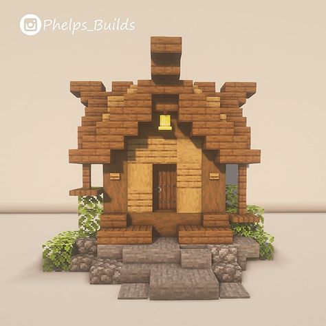 Small Minecraft House, Villager House, Minecraft Small House, Minecraft Interior Design, Minecraft Farm, Minecraft Cottage, Easy Minecraft Houses, Minecraft Castle, Minecraft Medieval