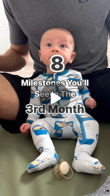 Dr. Lindsey Sandys, OTD, OTR/L on Instagram: "Is your baby celebrating their 3-month milestone? You’ll begin to notice them smiling more and experimenting with their voice. They might coo and gurgle, showing excitement when they see familiar faces. As they engage more with their surroundings, you may also see them reaching for objects and begin enjoying tummy time more and more. 🥰

It’s best to contact your pediatrician or OT if you’re seeing the following past the 4 month mark:

🚼 Doesn’t grasp and hold objects.

🚼 Cannot support their head well during tummy time.

🚼 Doesn’t pay attention to new faces, or seems very frightened by new faces or surroundings.

🚼 Crosses their eyes most of the time (Occasional crossing of the eyes is normal in these first months.)

🚼 Doesn’t bring objec 3-4 Month Milestones, Tummy Time 4 Month Old, Infant Milestones By Month, Family Photos With 2 Month Old, 4 Month Milestones, 3 Month Milestones, 3rd Month Baby, 3 Month Old Milestones, Milestones For Babies