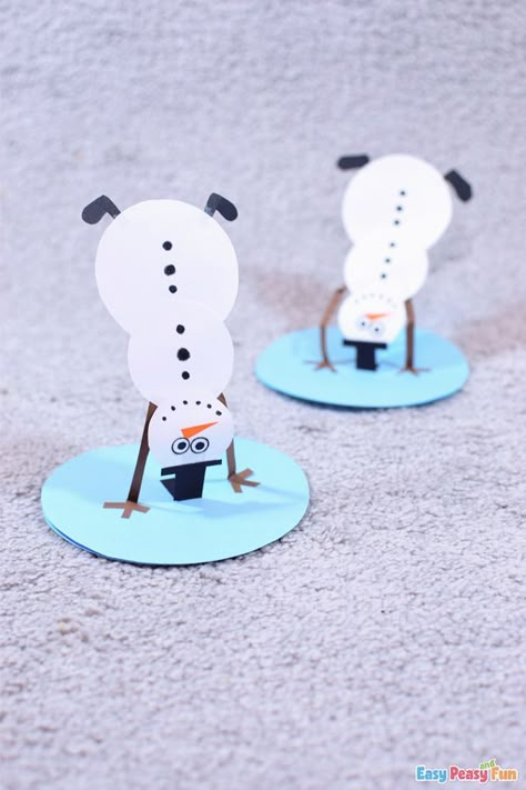 DIY Paper Snowman Winter Card Snowman Arts And Crafts For Kids, Winter Origami For Kids, Winter Wonderland Crafts For Kids, Wall Decor On A Budget, Valentine Craft Ideas, December Preschool, Easy Winter Crafts, Tech Office, Snowman Crafts Diy