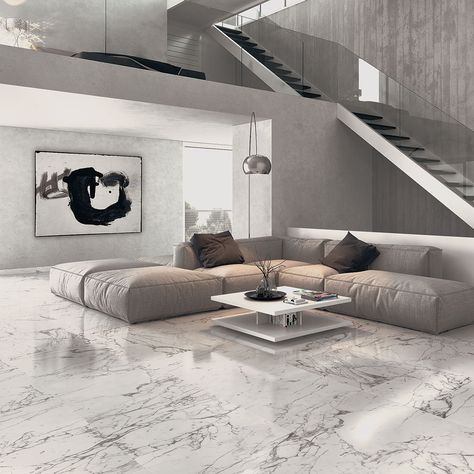 https://www.wallsandfloors.co.uk/range/cachet-marble-effect-tiles Marble Floor Living Room, White Marble Tile Floor, Marble Living Room, Living Room Marble, Tiles Living Room, Marble Flooring Design, Tile Floor Living Room, White Marble Floor, White Tile Floor