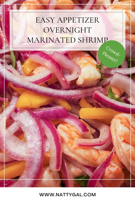 At our house, the holidays mean lots of shrimp! Today I'm sharing a favorite easy appetizer - marinated shrimp. Crowd-pleasing and can be made the day before. #easyapp #makeaheadrecipes #marinatedshrimp #holidayappetizers Easy Shrimp Appetizer Recipes, Marinated Shrimp Appetizer, Make Ahead Shrimp Appetizers, Cold Marinated Shrimp, Marinated Shrimp Appetizer Cold, Marinated Shrimp Recipes, Shrimp Marinades, Marinated Shrimp Salad, Cold Shrimp Appetizers