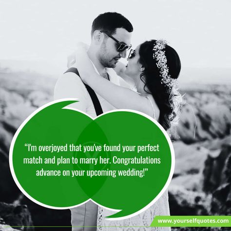 Advance Wedding Wishes and Messages are a must-go share to bless the lovely couple happy wedding in advance.  Marriage is a sacred bond between two pe... , Best Advance Wedding Wishes , https://www.yourselfquotes.com/advance-wedding-wishes/ Marriage Wishes, Wedding Wishes Messages, Best Words, Lovely Wedding Dress, Wedding Messages, Dear Best Friend, Happy Married Life, Congratulations To You, Wedding Congratulations