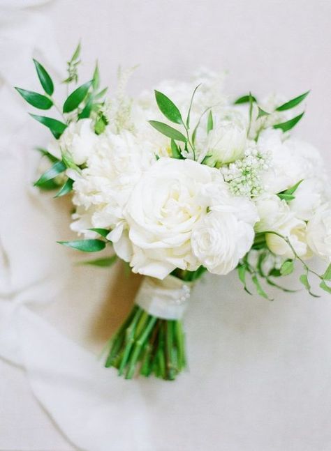 White Bouquet With Greenery, White Dahlia Bouquet, Phish Concert, Dahlia Bridal Bouquet, Bouquet With Greenery, Sarah Spencer, Prom Bouquet, Bridesmaid Bouquet White, White Flower Bouquet