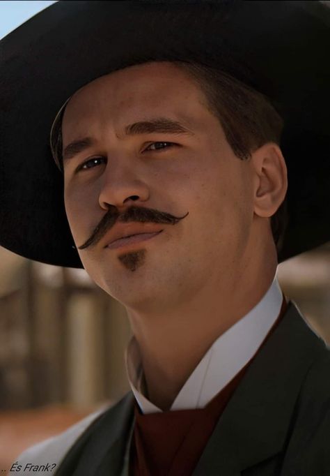 Young Val Kilmer, Doc Holliday Tombstone, Tombstone 1993, Tombstone Movie, Doc Holiday, Im Your Huckleberry, Cowboy Aesthetic, Doc Holliday, Val Kilmer