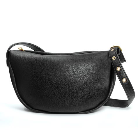 PRICES MAY VARY. This cross body bag with crescent-shaped silhouette,conveniently designed with adjustable straps for easy conversion from a sling shoulder bag to a crossbody. Crafted from high-quality vegan leather, this hobo bag combines sturdiness with a soft touch for comfortable, all-day use. The minimalist style make it a versatile accessory for everyday wear. Size: 13.5(L) x 8.6(H) x 1.7(W) inches, this curved saddle shape shoulder bag is perfectly sized to accommodate your daily needs, s Hobo Sling Bag, Sling Bag Women, Sling Bag Black, Slouchy Style, Leather Sling Bag, Leather Shoulder Handbags, Shoulder Handbag, Bag Women, Cross Body Bag