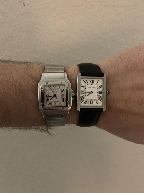 Cartier Tank Men, Cartier Santos Men, Cartier Mens Watch, Santos Cartier, Tank Cartier, Vintage Saat, Cartier Santos Galbee, Cartier Watches Mens, Mens Watch Brands