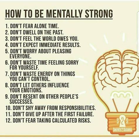 How to Be Mentally Strong Mental Fortitude, Psychology Quotes, Vie Motivation, Mentally Strong, A Better Me, Mental And Emotional Health, Self Care Activities, Better Me, Self Improvement Tips