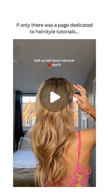 Hair Inspire Hub 💇🏻‍♀️✨❤️ on Instagram: "Half up half down hairstyle ❤️😍✨ 
#hair #hairstyle #hairinspo #hairideas #hairgoals" Wavy Hairstyles Half Up Half Down, Half Up Half Down Aesthetic, Down Aesthetic, Half Up Half Down Hairstyle, Down Hairstyle, Wavy Hairstyles, Half Up Half Down Hair, Half Up Half Down, Down Hairstyles