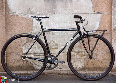 Surly Bike, Surly Bikes, Bicycle Cafe, Yamaha Tw200, Simple Bike, Cross Country Bike, Cycling Inspiration, Mtb Frames, Black Bicycle