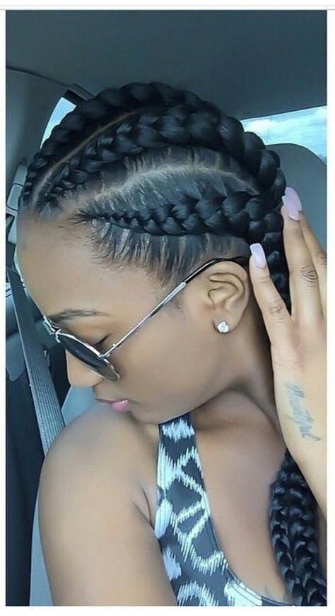 Braids #boxbraidshaircut Jumbo Cornrow Braids, Protective Cornrows, Best Cornrow Hairstyles, Corn Roll Hair Styles, Jumbo Cornrows, Corn Row, Diva Hair, Cornrow Braids, Cornrows Styles