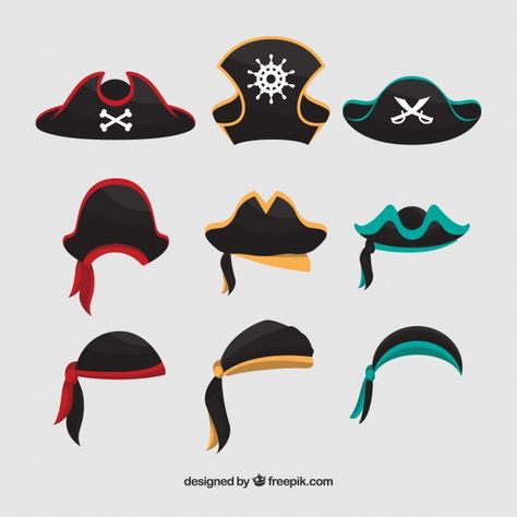 Pirate Hat Drawing, Pirate Hat Template, Pirate Art, Hand Drawing Reference, Model Sheet, Pirate Hats, Little Doodles, Pirate Costume, Drawing Projects