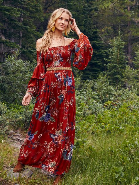 Altar'd State Merida Maxi Dress - Maxi - Dresses - Apparel Look Hippie Chic, Beautiful Boho Dresses, Look Boho Chic, Bohemian Style Clothing, Mode Boho, Fashion Boho, Short Sleeve Mini Dress, Hippie Outfits, Boho Look