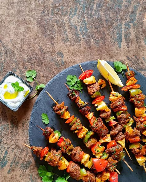 Ostrich Kebabs With Tzatziki Sauce Recipe https://resepmamiku.com/en/ostrich-kebabs-with-tzatziki-sauce-ataleofsauceandspice Ostrich Meat, Onions And Tomatoes, Tzatziki Sauce Recipe, Wild Game Recipes, Chicken Kebabs, Tzatziki Sauce, Citrus Juice, Kebabs, Healthy Protein