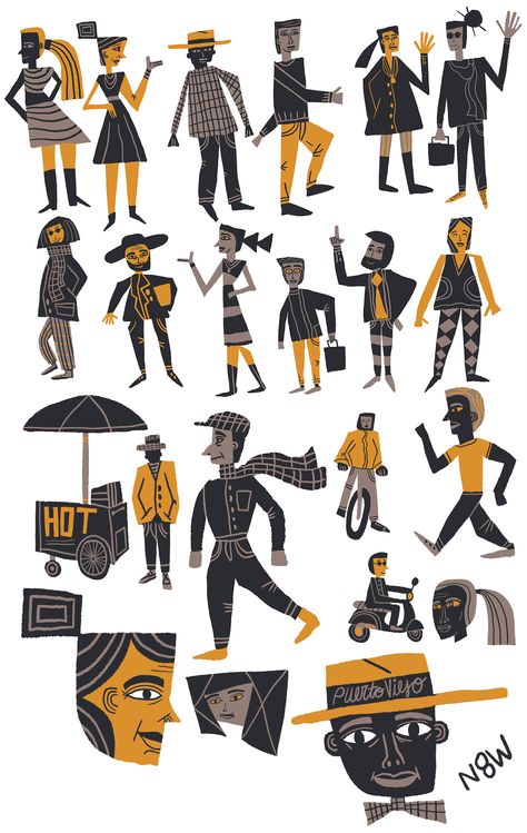 International people by Nate Williams http://www.n8w.com/wp/8395 Nate Williams, Lettering Animation, Illustrated People, Reflection Journal, Foster The People, Illustration Lettering, Kodak Black, Alternative Movie Posters, Abstract Illustration