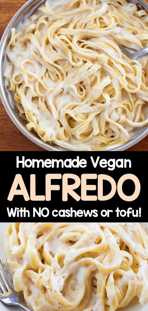 Non Dairy Meals, Pasta Alfredo Receta, Fetuchini Alfredo, Fetuccini Alfredo, Dairy Free Alfredo Sauce, Vegan Pasta Sauce, Vegan Alfredo Sauce, Allergy Recipes, Vegan Alfredo