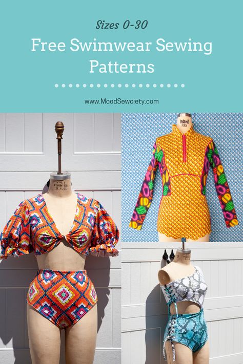 Swimwear Patterns, Swimwear Sewing, Swimwear Sewing Patterns, Swimsuit Pattern Sewing, Mood Sewciety, Sewing Patterns Free Women, Romper Sewing Pattern, Sewing Sleeves, Trendy Sewing Patterns