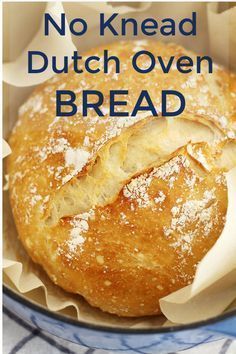 Artisan Bread Dutch Oven, No Knead Dutch Oven Bread, Oven Bread, Dutch Oven Bread, Artisan Bread Recipes, Dutch Oven Cooking, Best Bread Recipe, Dutch Oven Recipes, No Knead Bread