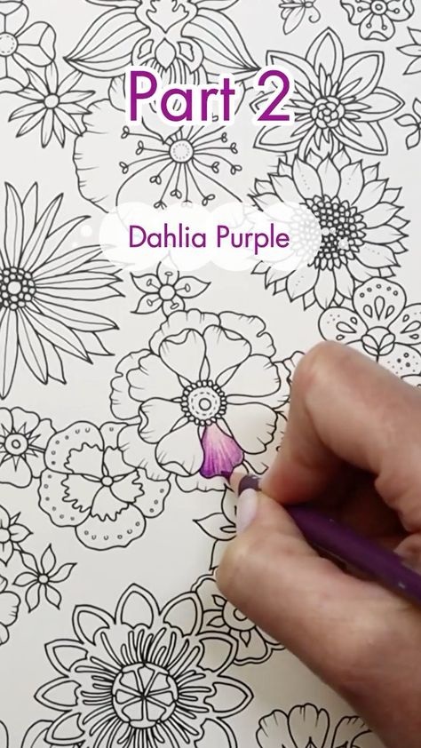 How To Color Flowers With Color Pencils, Johanna Basford Flowers, Johanna Basford Coloring Book Pages, Joanna Basford Coloring World Of Flowers, Johanna Basford World Of Flowers Finished Pages, World Of Flowers Johanna Basford Finished, Secret Garden Johanna Basford, Johanna Basford World Of Flowers, World Of Flowers Johanna Basford