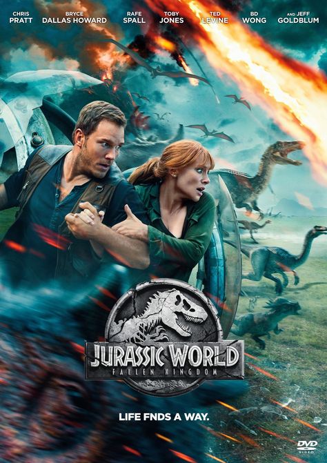 Jurassic Park (2018) Fallen Kingdom Jurassic World Poster, Claire Dearing, Jurassic World 2015, Isla Nublar, Full Mon, Epic Film, Fallen Kingdom, Volcanic Eruption, Jurassic World Fallen Kingdom