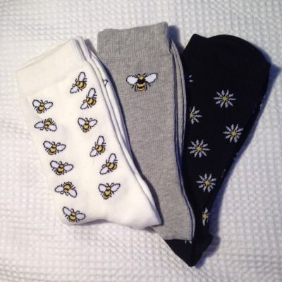 Bee Socks, Bee Sock, Fashion Logo Branding, Funky Socks, Bee Friendly, Lace Socks, Crazy Socks, Funny Socks, Cute Socks