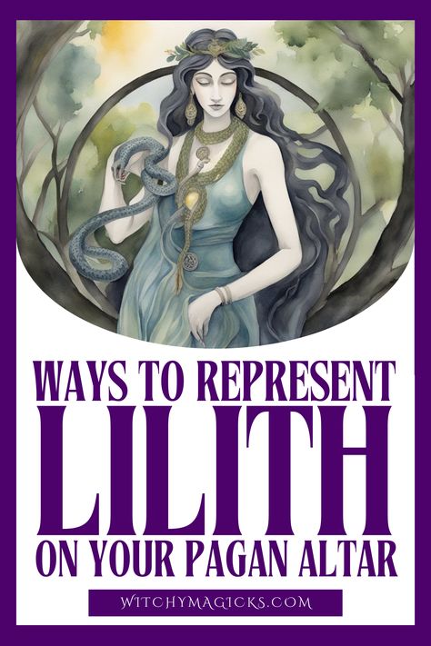 Honor Lilith, the Dark Goddess, on your pagan altar with these powerful representations. Discover symbols, statues, and sacred items that embody Lilith's fierce independence, strength, and wisdom. Learn how to create an altar space that celebrates her energy and invites her transformative power into your spiritual practice.

#Lilith #PaganAltar #DarkGoddess #SpiritualPractice #AltarIdeas #GoddessWorship #PaganRituals #SacredSpace #Pagan #Deities #Mythology #Goddess #WitchyMagicks Dark Goddess Altar, Lilith Altar Ideas, Lilith Goddess Mythology, Lilith Art Goddesses, Lilith Alter, Lilith Altar, Create An Altar, Pagan Deities, Dark Goddesses