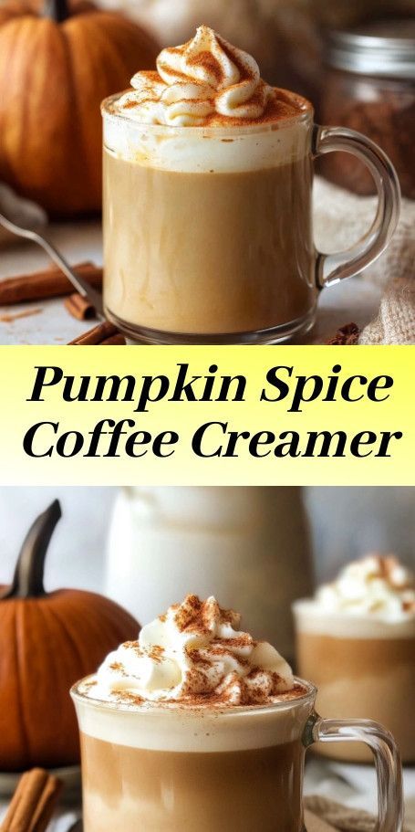 Homemade Pumpkin Spice Coffee Creamer Embrace the flavors of fall with this delightful homemade pumpkin spice coffee creamer. Perfect for cozy mornings or an afternoon pick-me-up, this seasonal blend will transform your ordinary coffee into a warm, spiced treat. Pumpkin Spice Creamer Recipe Half And Half, Pumpkin Pie Spice Creamer, Pumpkin Creamer With Half And Half, Pumpkin Creamer Recipe Condensed Milk, Pumpkin Spice Creamer Recipe Homemade, Homemade Pumpkin Creamer, Pumpkin Creamer Recipe, Pumpkin Spice Creamer Recipe, Homemade Creamer