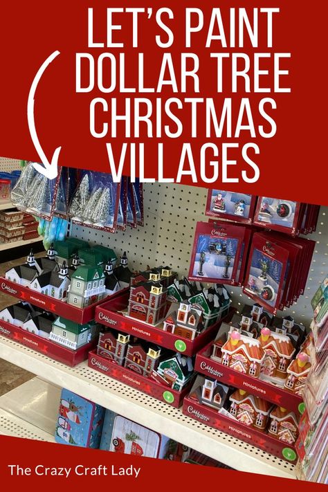 lets paint Dollar Tree Christmas villages Dollar Tree Christmas Village, Christmas Crafts Ideas, Dollar Tree Christmas Decor, Dollar Store Christmas Crafts, Diy Christmas Village, Gingerbread Christmas Decor, Gingerbread Village, Dollar Tree Finds, Christmas Village Houses