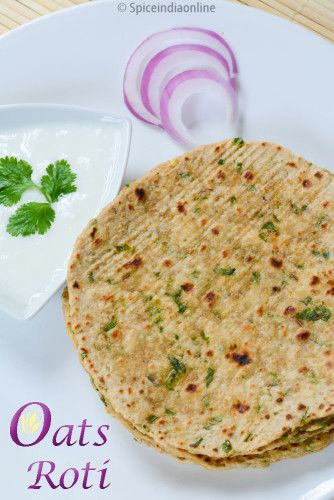 Healthy Roti Recipe, Healthy Chapati Recipe, Oats Roti Recipe, Healthy Roti, Chapati Recipe, Chapati Recipes, Vegan Breads, Indian Breads, Indian Flat Bread