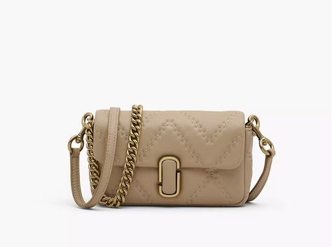 J Marc Shoulder Bag, Light Brown Leather, Brown Shoulder Bag, Marc Jacobs Bag, Shoulder Chain, Mini Shoulder Bag, Quilted Bag, Quilted Leather, Online Bags