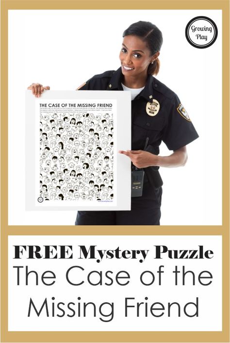 Mystery Puzzles for Students - Growing Play Mystery Pictures Free, Detective Themed Classroom, Mystery Games For Kids, Mystery Puzzles, Visual Perceptual Activities, Puzzle Party, Escape Room Puzzles, Detective Game, Spy Party