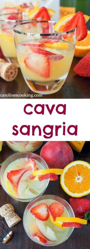 Cava sangria #SundaySupper Cava Sangria, Adult Beverages Recipes, Craft Cocktail Recipe, Easy Summer Cocktails, Easy Cocktail, Best Cocktail Recipes, Lemon Herb, Cocktail Recipes Easy, Sangria Recipes