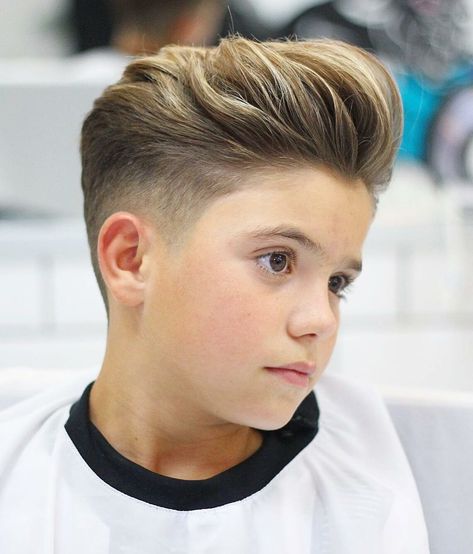 Cool Hair Cuts For Boys, Haircuts For Boys Kids, Haircuts For Boys With Thick Hair, Leon Haircut, Boys Hairstyles Kids, Hair Boy Style, Haircut For Boys Kids, Haircut Styles For Boys, Kids Haircuts For Boys